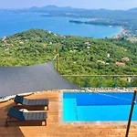 House Tanna Of Villa Intaba Spectacular Sea Views Corfiot Riviera Spartilas Corfu Island Greece Close To Ipsos Beach With A Shared Pool